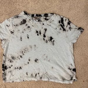 Tye dye hardtail cropped tee